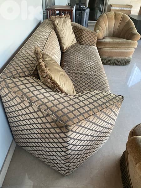 fauteuil velvet , plein  tissue 1