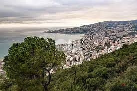 1500Sq Land In Baabdat Chalimar Panoramic Sea View , BDLN-115 0