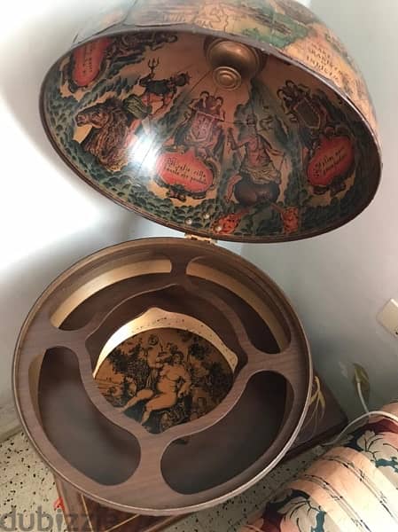 Italian mini bar globe antique 2