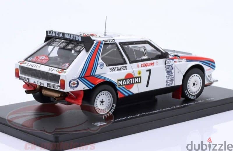 Lancia Delta S4 (Rally Monte Carlo 1986) diecast car model 1:24. 3