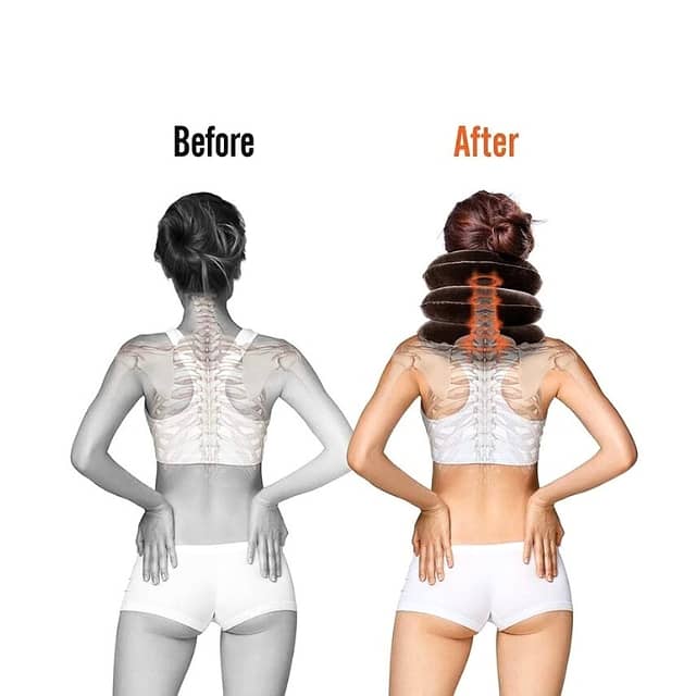 Cervical Traction Neck Pillow with Air Pump for Neck & Shoulders 4