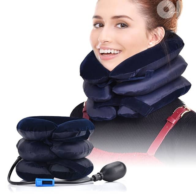 Cervical Traction Neck Pillow with Air Pump for Neck & Shoulders 10