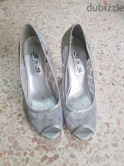 Silver shoes size 40