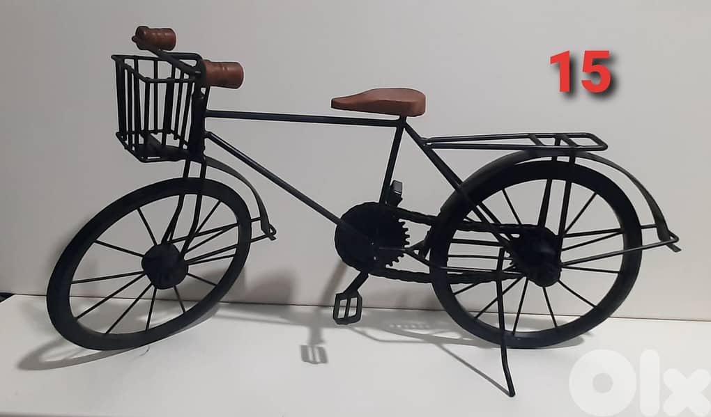 hand made old vintage cars and bycycle. 7