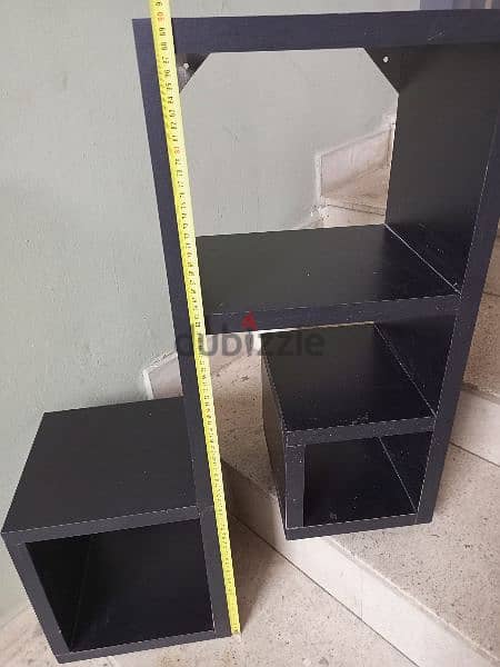 decorative music notes shelves (مكتبة، ديكور) رف خشب بشكل نوطات موسيقى 2