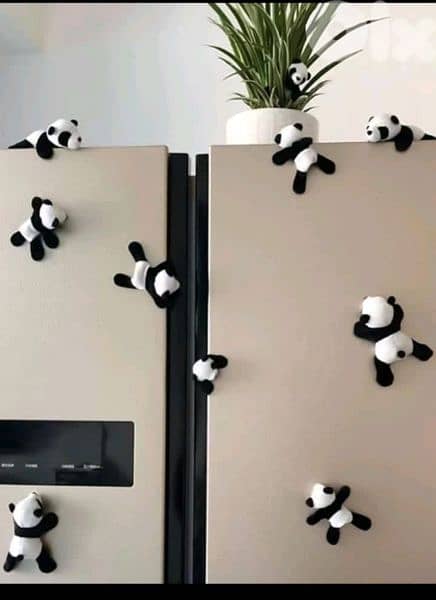 cute plush panda magnets!! 1