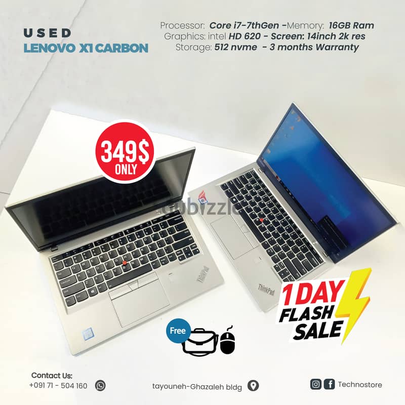Used Like New Laptop Lenovo X1 Carbon 3