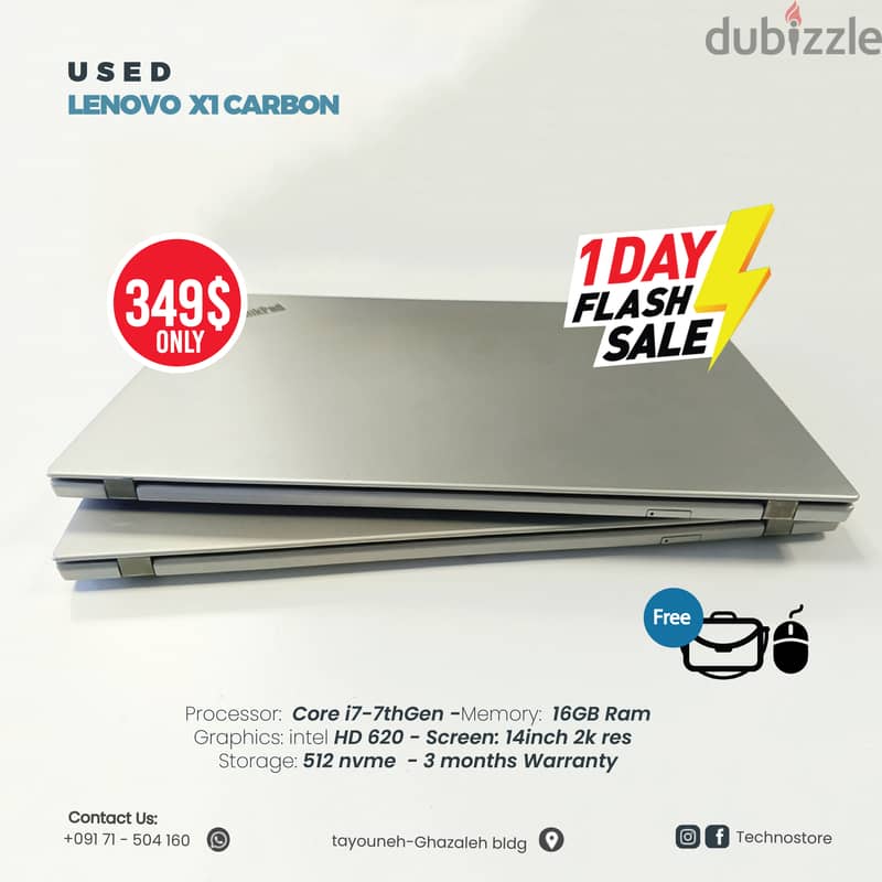 Used Like New Laptop Lenovo X1 Carbon 2