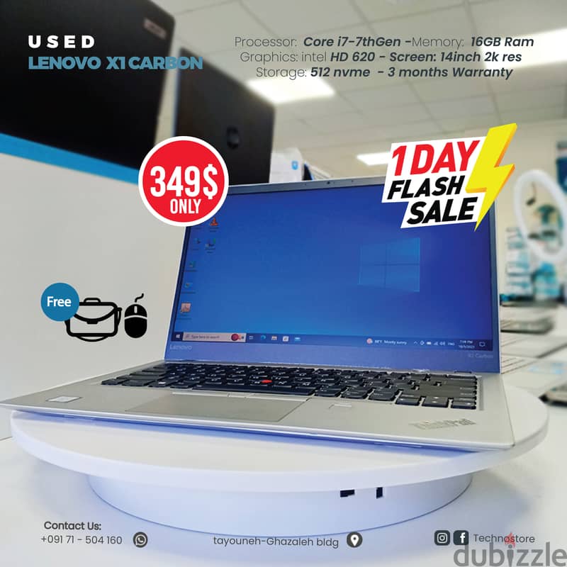 Used Like New Laptop Lenovo X1 Carbon 4