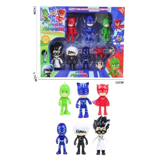 PJ Mask 6-Piece Action Figure Set 0