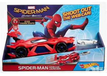 Hot Wheels Marvel Spider-Man Web-Car Launcher