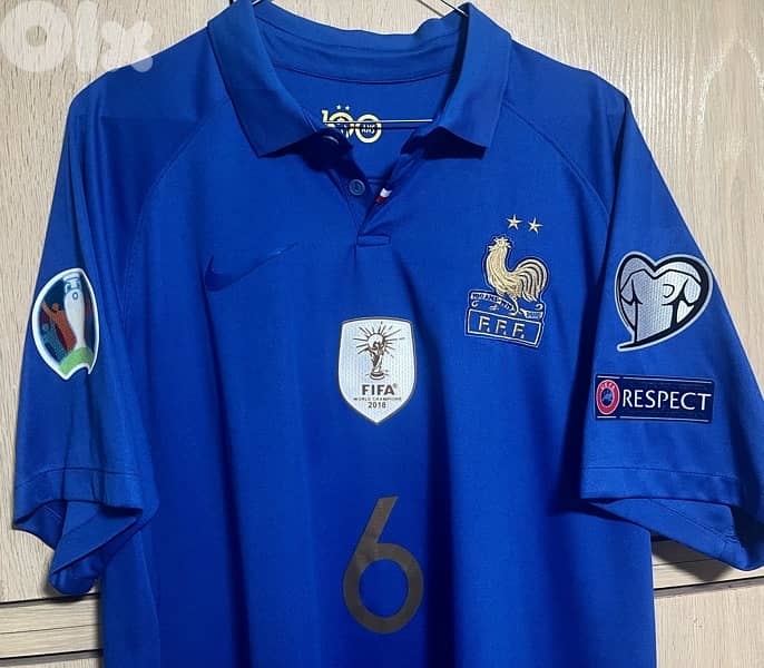 france pogba 6  home world cup champions 2018 anniversary nike kit 1