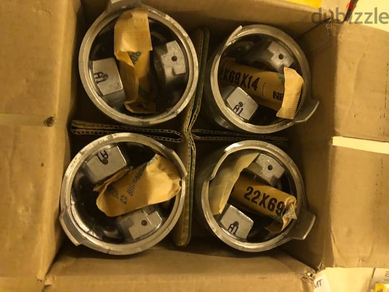 New Pistons Mahle Fiat 124 Sport Croma High Compression Made in Italy 3