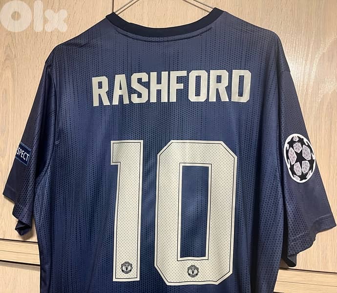 Manchester United 2018 Rashford 10 away adidas jersey 0