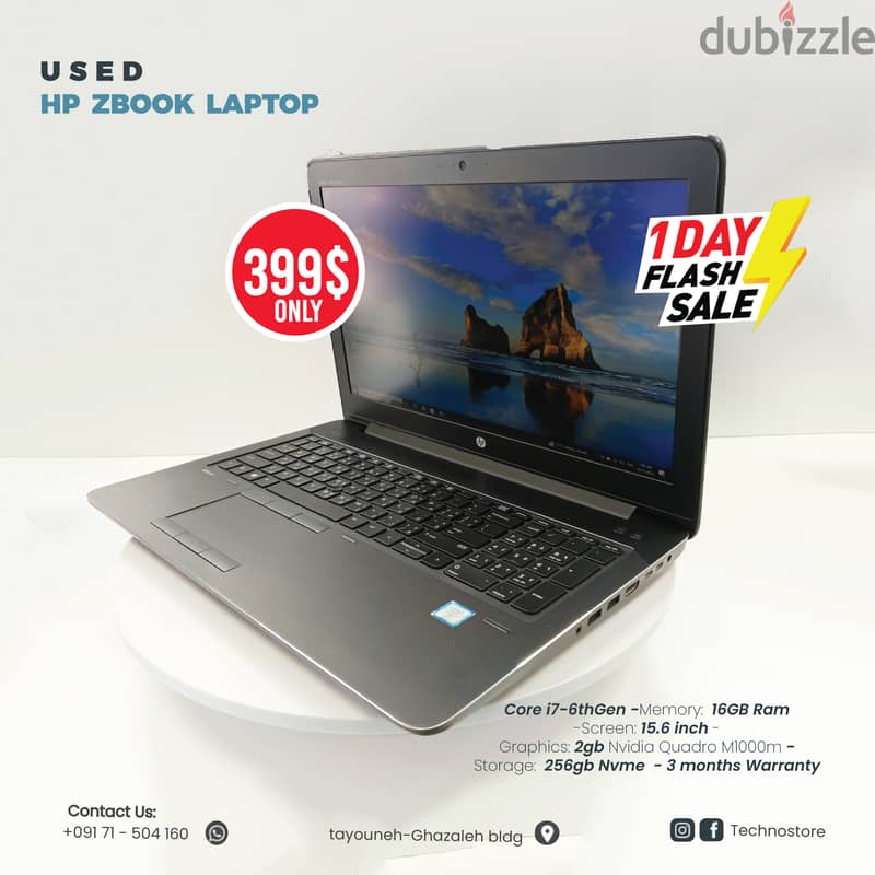 Almost new Workstation Laptop Hp Zbook 0