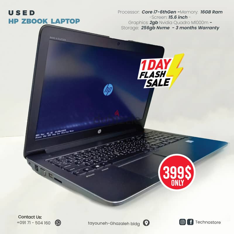 Almost new Workstation Laptop Hp Zbook 1