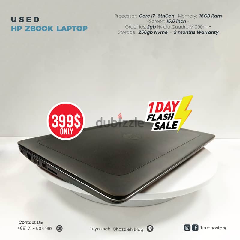 Almost new Workstation Laptop Hp Zbook 3