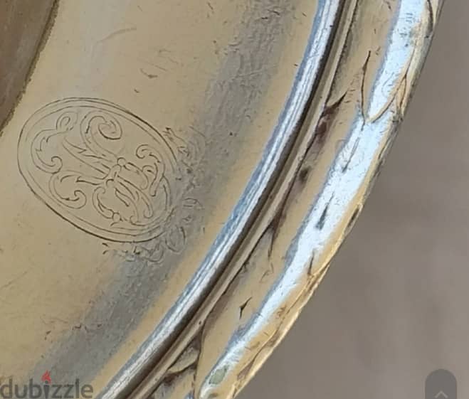 Big vintage Silver Plate 1
