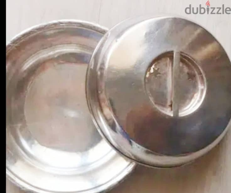 2 vintage silver plates with covers 1