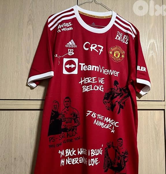 Manchester United 2022 Ronaldo  is back limited edition adidas kit 0