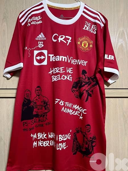 Manchester United 2022 Ronaldo  is back limited edition adidas kit 1